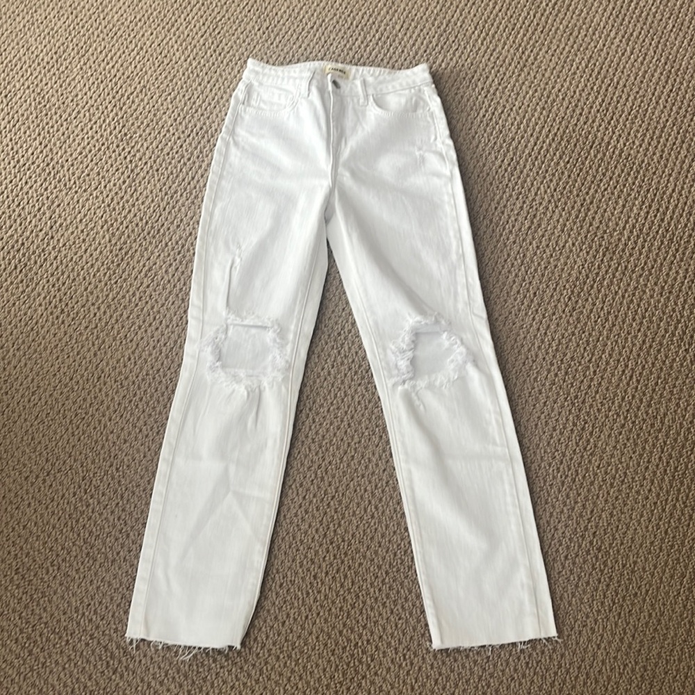 L’agence White Jeans Distressed